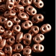 thumbnail image 1 of SuperDuo, Czech Glass 2-Hole Seed Beads 5.5x3.5mm, Crystal Bronze Copper, 22 Grams, 1 of 1