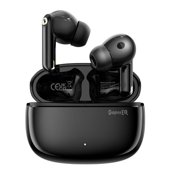 SuperEQ Earbuds True Wireless In-Ear Headphones with ANC 8.0 Noise Cancellation?Bluetooth 5.3 Headphones HiFi Stereo-Black