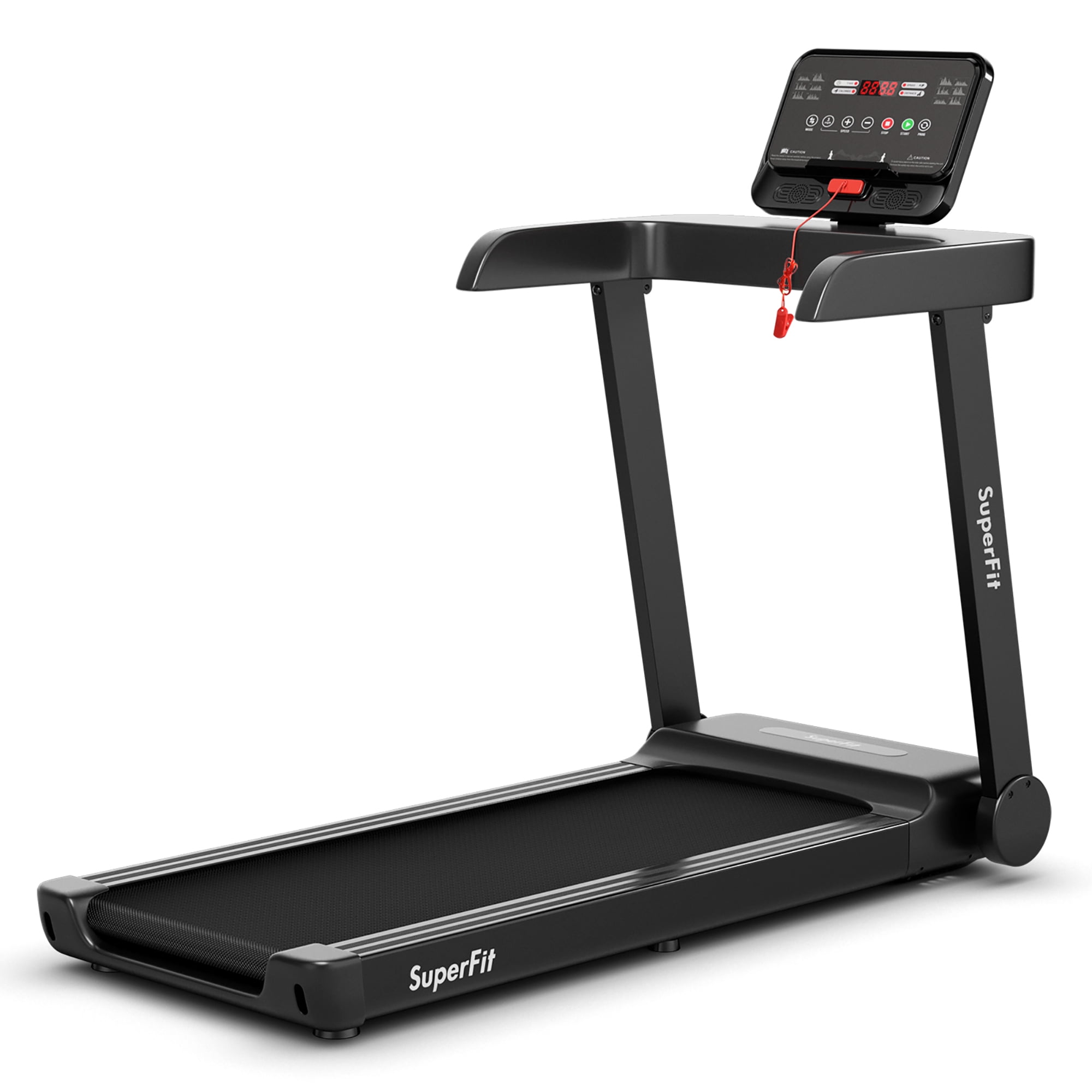 2.25 hp electric motorized folding running treadmill machine with led display sale