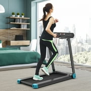 SuperFit  Electric Treadmill Compact Walking Running Machine w/APP Control Speaker