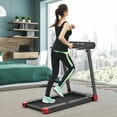 thumbnail image 1 of Costway  Folding Electric Treadmill Compact Walking Running Machine w/APP Control Speaker Red, 1 of 11