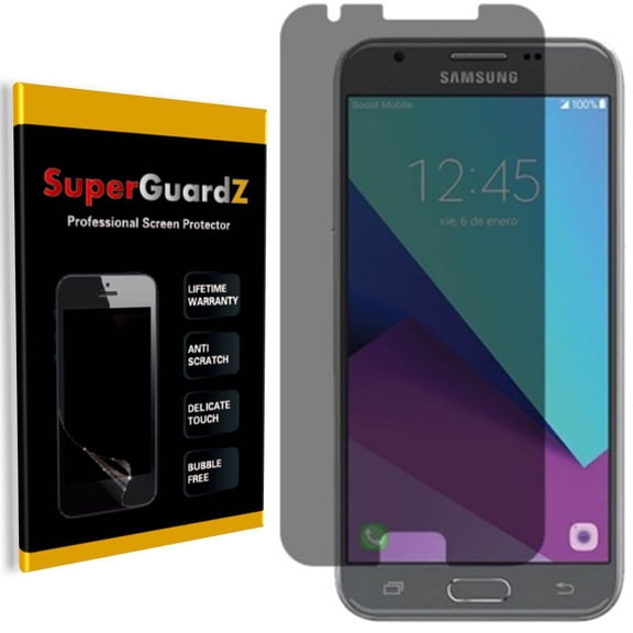 SuperGuardZ Privacy Anti-Spy Screen Protector For Samsung Galaxy J3 (2017) / J3 Emerge / Amp Prime 2 / J3 Prime / Express Prime 2 / J3 Eclipse / J3 Mission / Sol 2 / J3 Luna Pro