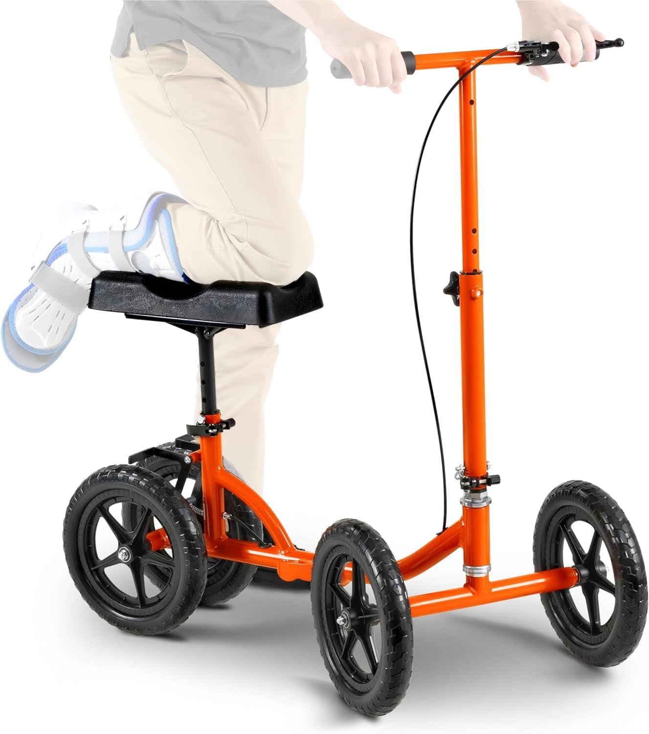 SuperHandy Folding Knee Walker Height Adjustable, Lightweight