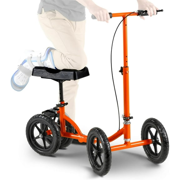 SuperHandy Folding Knee Walker - Height Adjustable, Lightweight, Support up to 330Lbs
