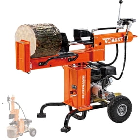 SuperHandy Gas-Powered Log Splitter - 7HP 209CC 25 Ton Hydraulic System 16" Max Wood Diameter