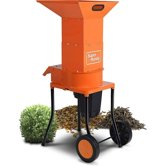SuperHandy Small Branch Chipper Leaf Mulcher - 120VAC 60Hz Electric Shredder
