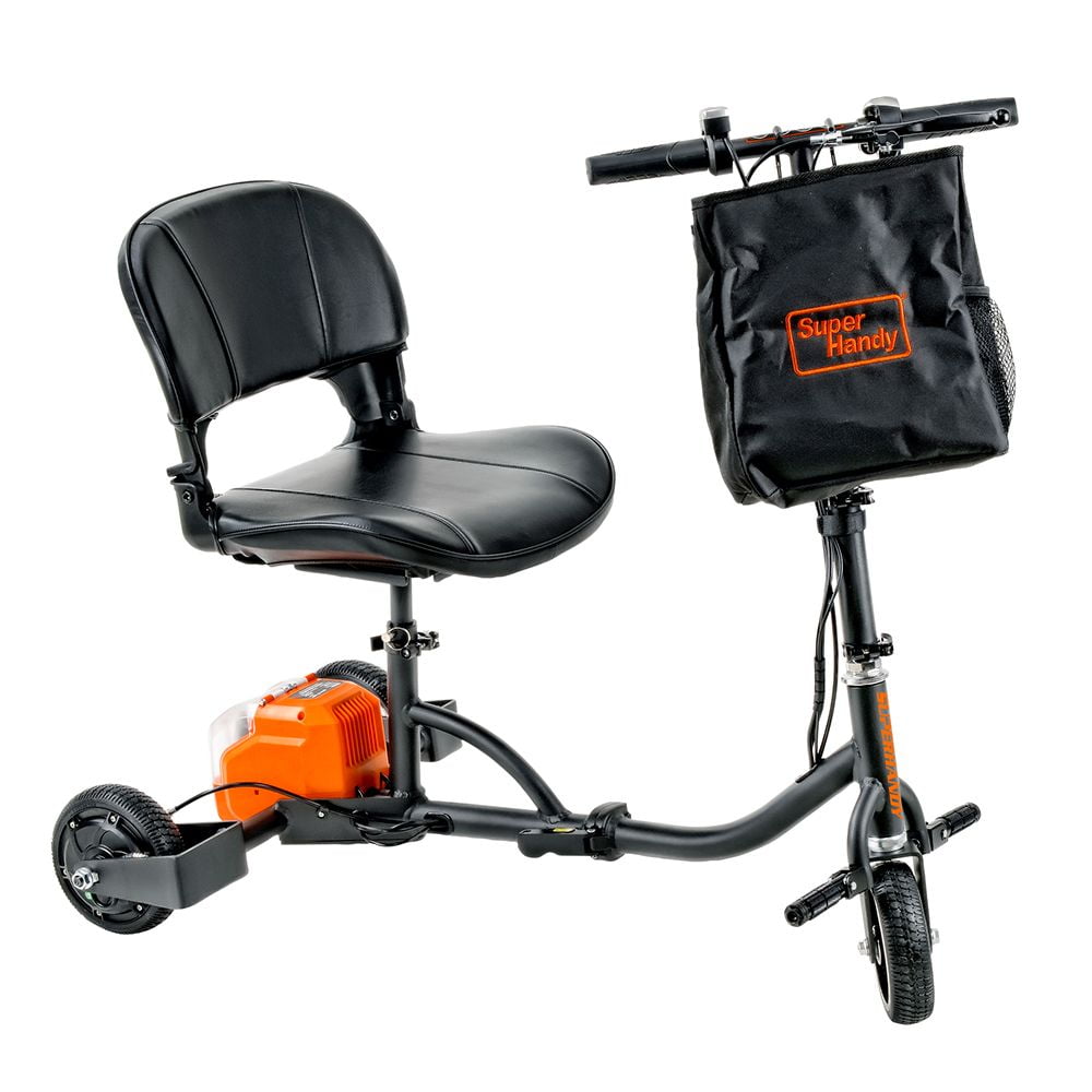 SuperHandy Passport Plus Foldable Mobility Scooter - 3 Wheel, 11 Mile Range, 330 Lb Capacity