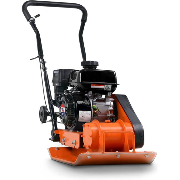 SuperHandy Plate Compactor - 7HP Gas Engine, 20" 15" Plate, 4200 Pounds Compaction Force