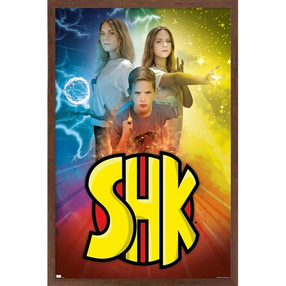 SuperHeroKids - Group Wall Poster, 22.375" x 34", Framed