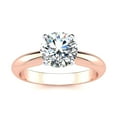 thumbnail image 1 of SuperJeweler 1 1/2 Carat Moissanite Solitaire Engagement Ring in 14 Karat Rose Gold, 1 of 5