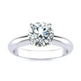 thumbnail image 1 of SuperJeweler 1 1/2 Carat Moissanite Solitaire Engagement Ring in 14 Karat White Gold, 1 of 5
