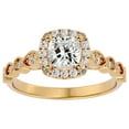 thumbnail image 1 of SuperJeweler 1 1/3 Carat Cushion Shape Diamond Engagement Ring In 14 Karat Yellow Gold For Women, 1 of 6
