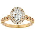 thumbnail image 1 of SuperJeweler 1 1/3 Carat Oval Shape Moissanite Engagement Ring In 14 Karat Yellow Gold For Women, 1 of 6