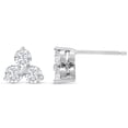 thumbnail image 1 of SuperJeweler 1/2 Carat Moissanite Triangle Stud Earrings In Sterling Silver For Women, 1 of 5