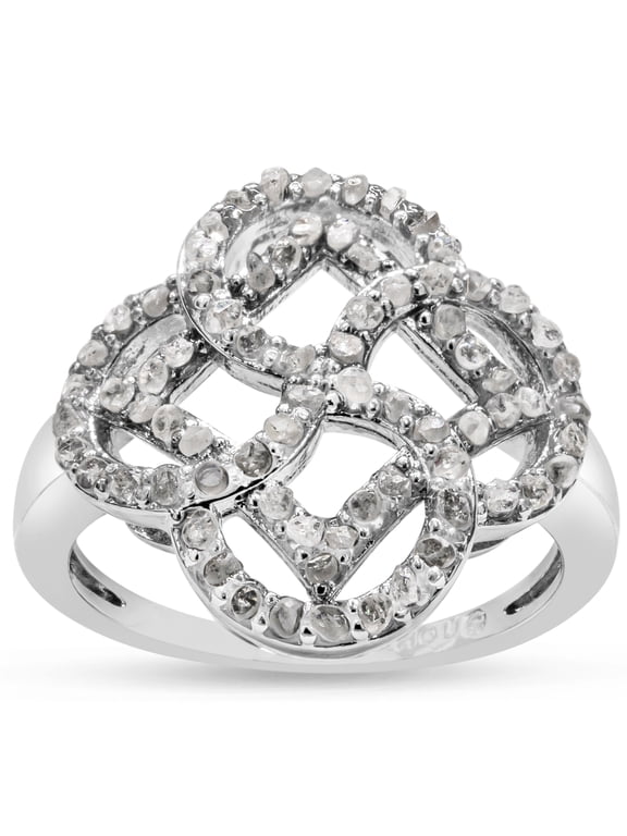 1/2 Carat Natural Raw Rose Cut Diamond Cocktail Ring For Women