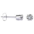 thumbnail image 1 of SuperJeweler 1/2 Carat Round Moissanite Stud Earrings in White Gold For Women, 1 of 6