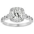 thumbnail image 1 of SuperJeweler 1 3/4 Carat Cushion Shape Diamond Engagement Ring In 14 Karat White Gold For Women, 1 of 6