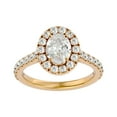 thumbnail image 1 of SuperJeweler 1 3/4 Carat Oval Shape Halo Diamond Engagement Ring In 14 Karat Yellow Gold For Women, 1 of 6