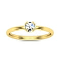 thumbnail image 1 of SuperJeweler 1/3 Carat Rose Cut Diamond Solitaire Ring In 14 Karat Yellow Gold For Women, 1 of 6