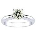 thumbnail image 1 of SuperJeweler 1 Carat Diamond Solitaire Engagement Ring in 14K White Gold for Women, 1 of 5