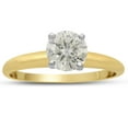 thumbnail image 1 of SuperJeweler 1 Carat Diamond Solitaire Engagement Ring in 14K Yellow Gold for Women, 1 of 5