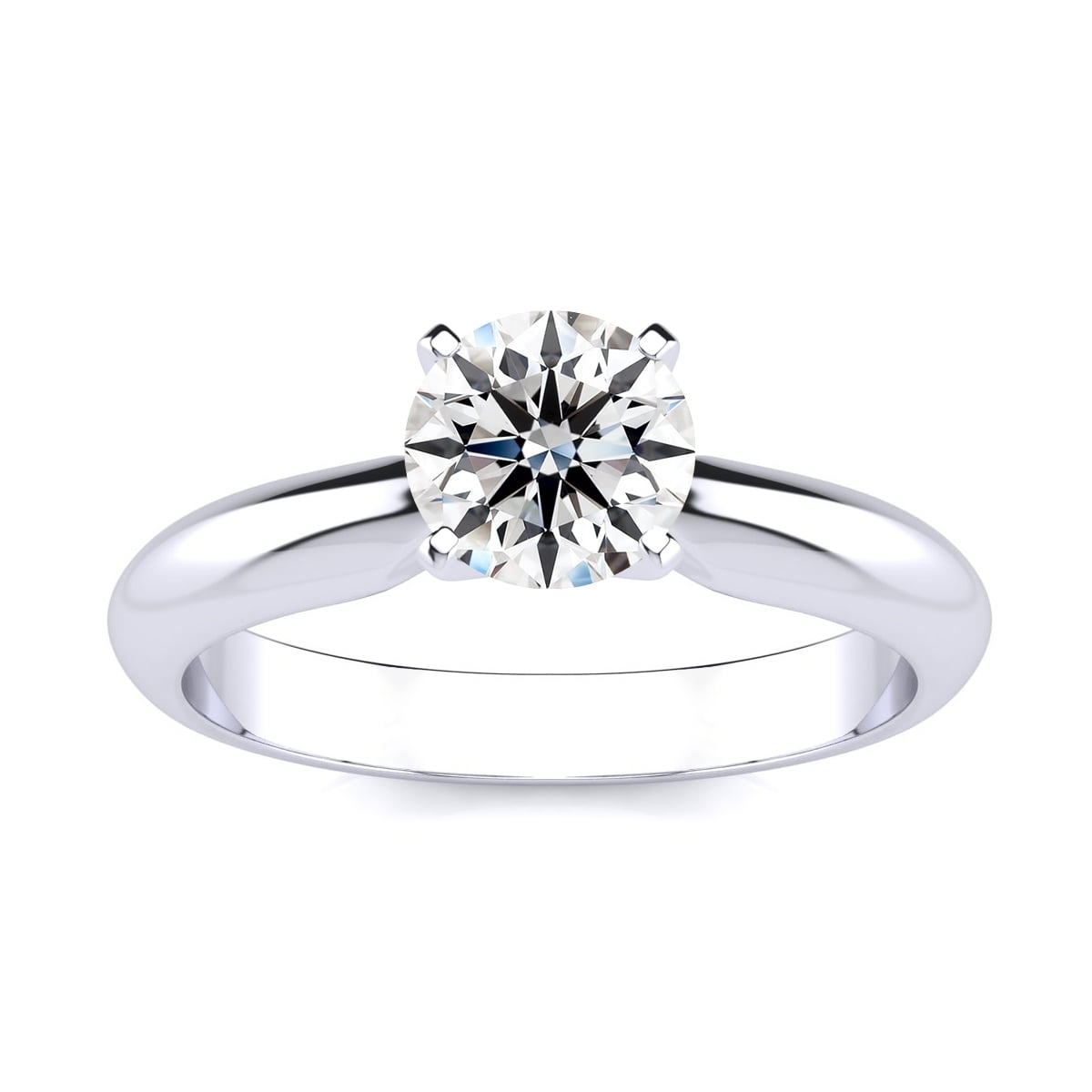 Walmart Coupons of Walmart Black Friday Deals 2025 SuperJeweler 1 Carat Lab Grown Diamond Solitaire Ring In Sterling Silver For Women