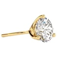 thumbnail image 1 of SuperJeweler 1 Carat Moissanite Martini Single Stud Earring in 14K Yellow Gold for Women and Men, 1 of 4