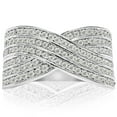thumbnail image 1 of SuperJeweler 1 Carat Rose Cut Diamond Swirl Cocktail Ring For Women, 1 of 6