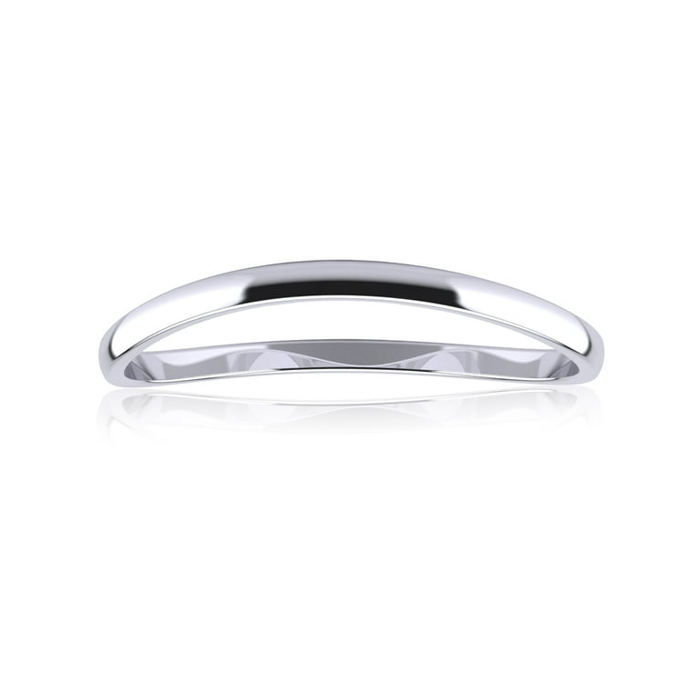 14K Gold 3mm Wide Curved Wave Thumb Ring - White Yellow or Rose 14K Gold 3mm Wide Curved Wave Thumb Ring - White Yellow or Rose