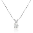 thumbnail image 1 of SuperJeweler 14 Karat White Gold 1/6 Carat Diamond Solitaire Necklace for Women, 18 Inches, Diamond Necklace for Women, 1 of 9