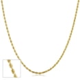 thumbnail image 1 of SuperJeweler 14 Karat Yellow Gold 1.9mm Hollow Rope Chain, 20 inches for Women and Men, 1 of 3