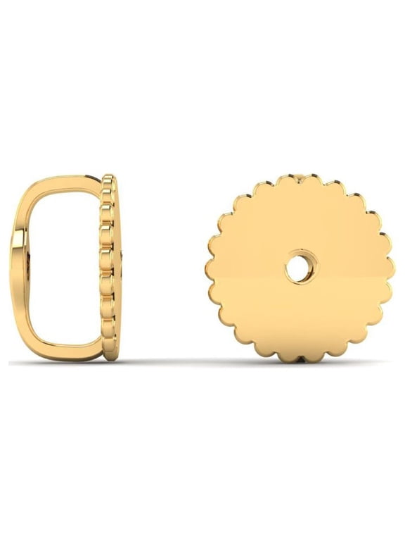 14 Karat Yellow Gold Screwback Earring Backs, 1 Pair for Women