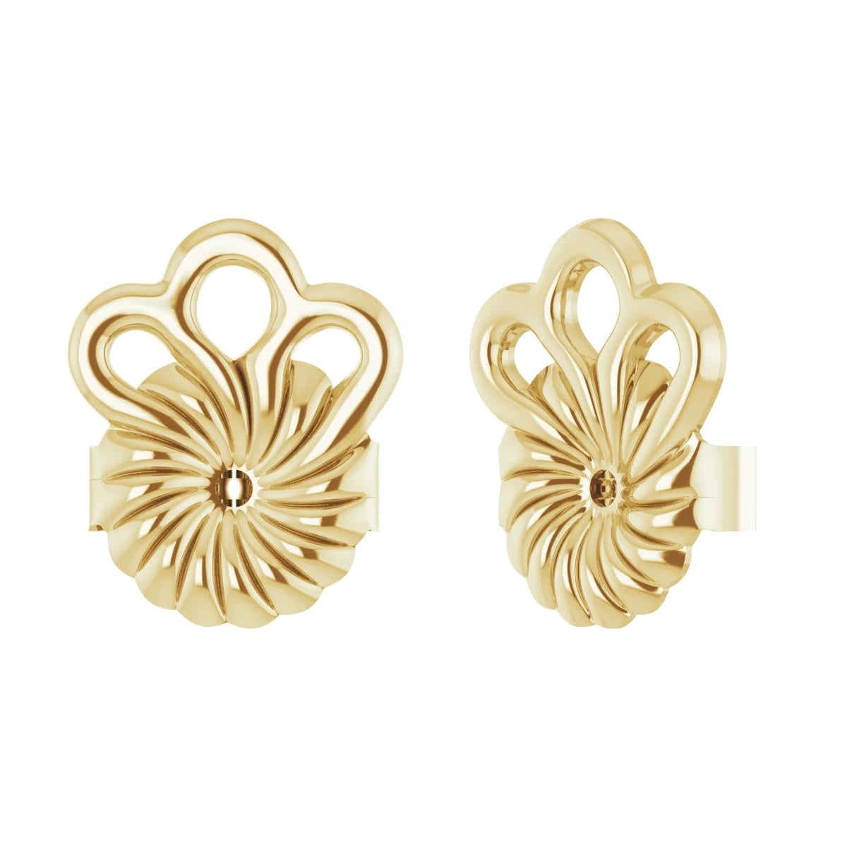 SuperJeweler 14K Yellow Gold 8mm Earring Stabilizer Backs for Heavy Earrings for Women