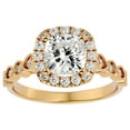 thumbnail image 1 of SuperJeweler 2 1/2 Carat Cushion Shape Diamond Engagement Ring In 14 Karat Yellow Gold For Women, 1 of 6
