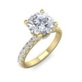 thumbnail image 1 of SuperJeweler 2 1/2 Carat Round Shape Hidden Halo Moissanite Engagement Ring In 14 Karat Yellow Gold For Women, 1 of 6