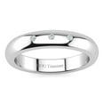 thumbnail image 1 of SuperJeweler 4MM Ladies and Mens .05ct Diamond Band in Titanium, Sizes 3.5 to 13.5 For Women and Men, 1 of 5