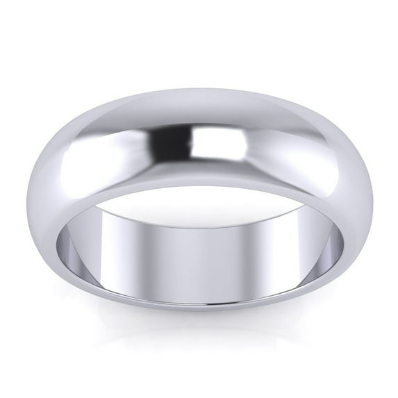 SuperJeweler 925 Sterling Silver 6MM Ladies and Mens Wedding Band For Women and Men