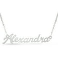 thumbnail image 1 of SuperJeweler Alexandra Nameplate Necklace in Silver 16 inches All Names Available for Women, 1 of 1