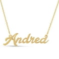 thumbnail image 1 of SuperJeweler Andrea Nameplate Necklace in Gold 16 inches All Names Available for Women, 1 of 1