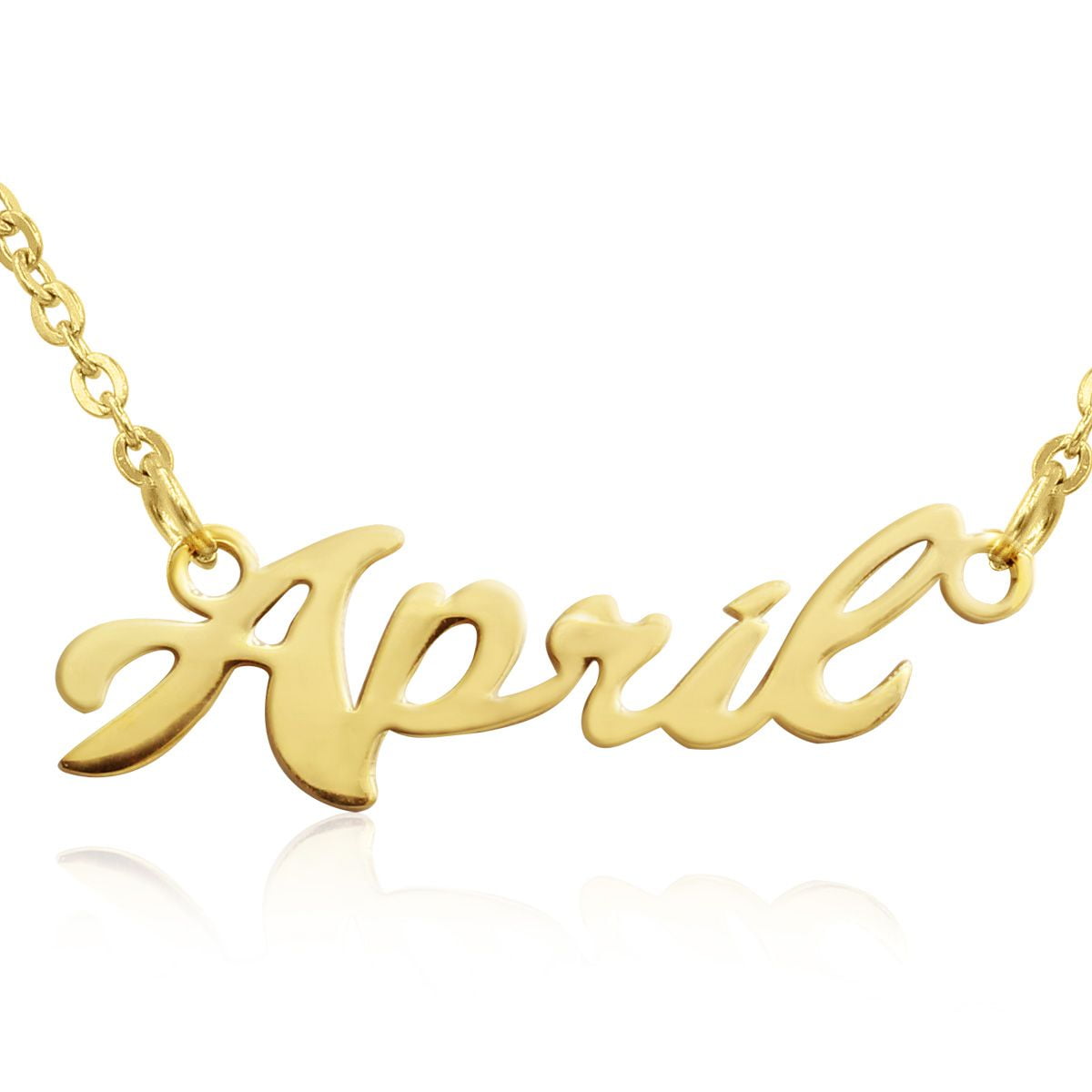 April clearance name necklace