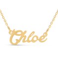 thumbnail image 1 of SuperJeweler Chloe Nameplate Necklace in Gold 16 inches All Names Available for Women, 1 of 1