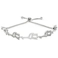 thumbnail image 1 of SuperJeweler Diamond Accent Giraffe Adjustable Bolo Bracelet In Platinum Overlay, 7-10 Inches For Women, 1 of 4