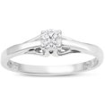 thumbnail image 1 of SuperJeweler Diamond Solitaire Promise Ring In White Gold For Women, 1 of 6