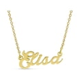 thumbnail image 1 of SuperJeweler Elisa Nameplate Necklace in Gold 16 inches All Names Available for Women, 1 of 3