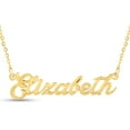 thumbnail image 1 of SuperJeweler Elizabeth Nameplate Necklace in Gold 16 inches All Names Available for Women, 1 of 1