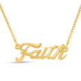 thumbnail image 1 of SuperJeweler Faith Nameplate Necklace in Gold 16 inches All Names Available for Women, 1 of 1