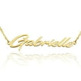 thumbnail image 1 of SuperJeweler Gabrielle Nameplate Necklace in Gold, 16 inches All Names Available for Women, 1 of 3