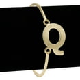 thumbnail image 1 of SuperJeweler Gold Bangle Bracelets for Women, Q Initial Bracelet in Yellow Gold, Stylish Initial Bracelet Jewelry Gift for Women, 1 of 2