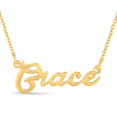 thumbnail image 1 of SuperJeweler Grace Nameplate Necklace in Gold 16 inches All Names Available for Women, 1 of 6
