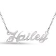 thumbnail image 1 of SuperJeweler Hailey Nameplate Necklace in Silver 16 inches All Names Available for Women, 1 of 1